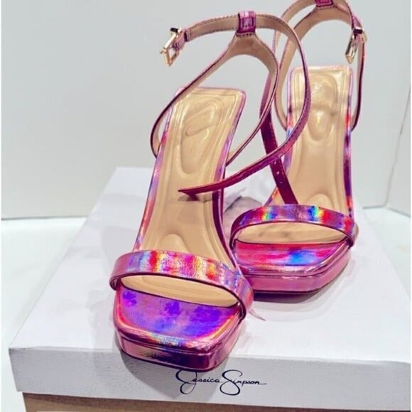 Jessica Simpson Women's Adonia High Heel Sandal Heeled platform pumps shoes - Picture 10 of 12